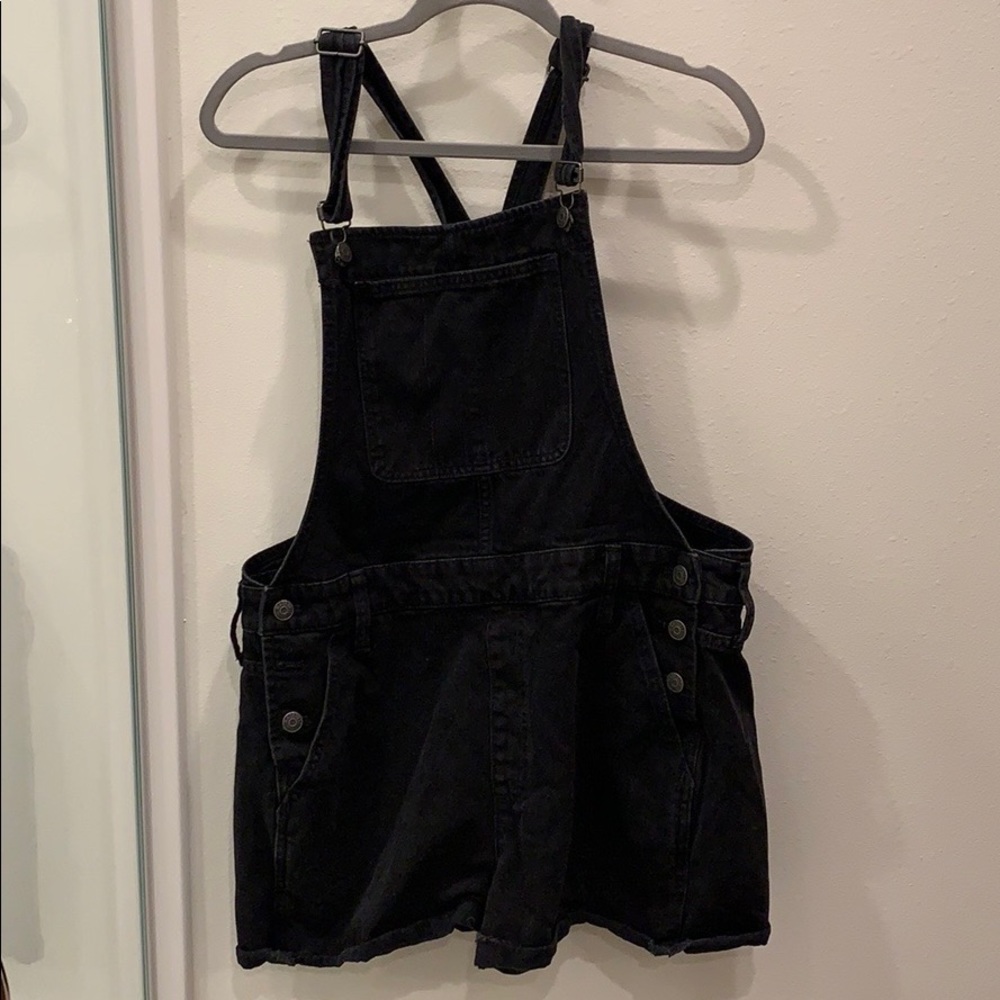 MADEWELL black short overalls